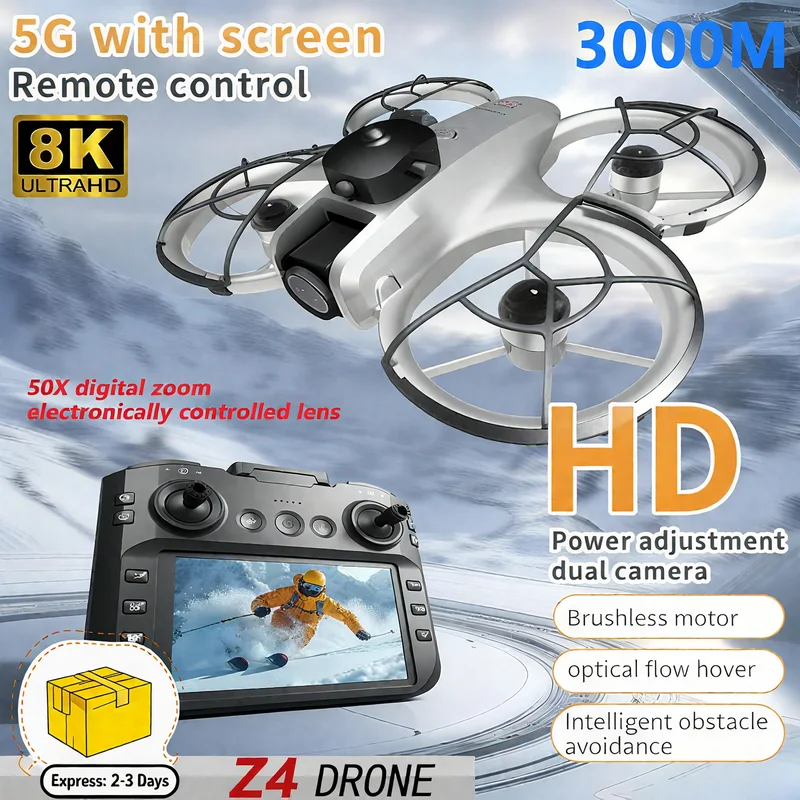 Drone Mapping - 새로운 미니 Z4 드론 4K 프로페셔널