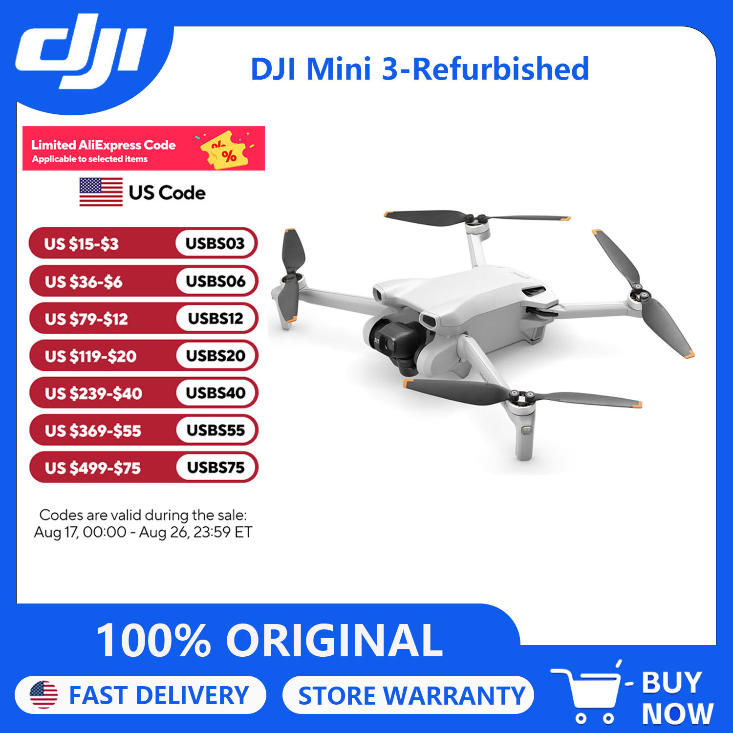 Drone Video Production - 성인용 카메라 장착 DJI 미니 3