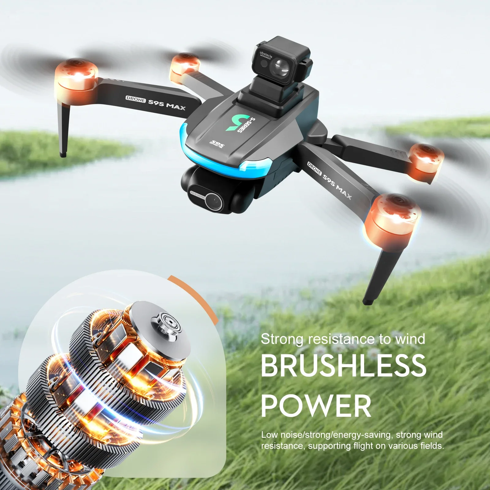 새로운 S9S MAX 미니 드론 4K 2축 PTZ HD - Drone Mapping 리뷰 및 가격