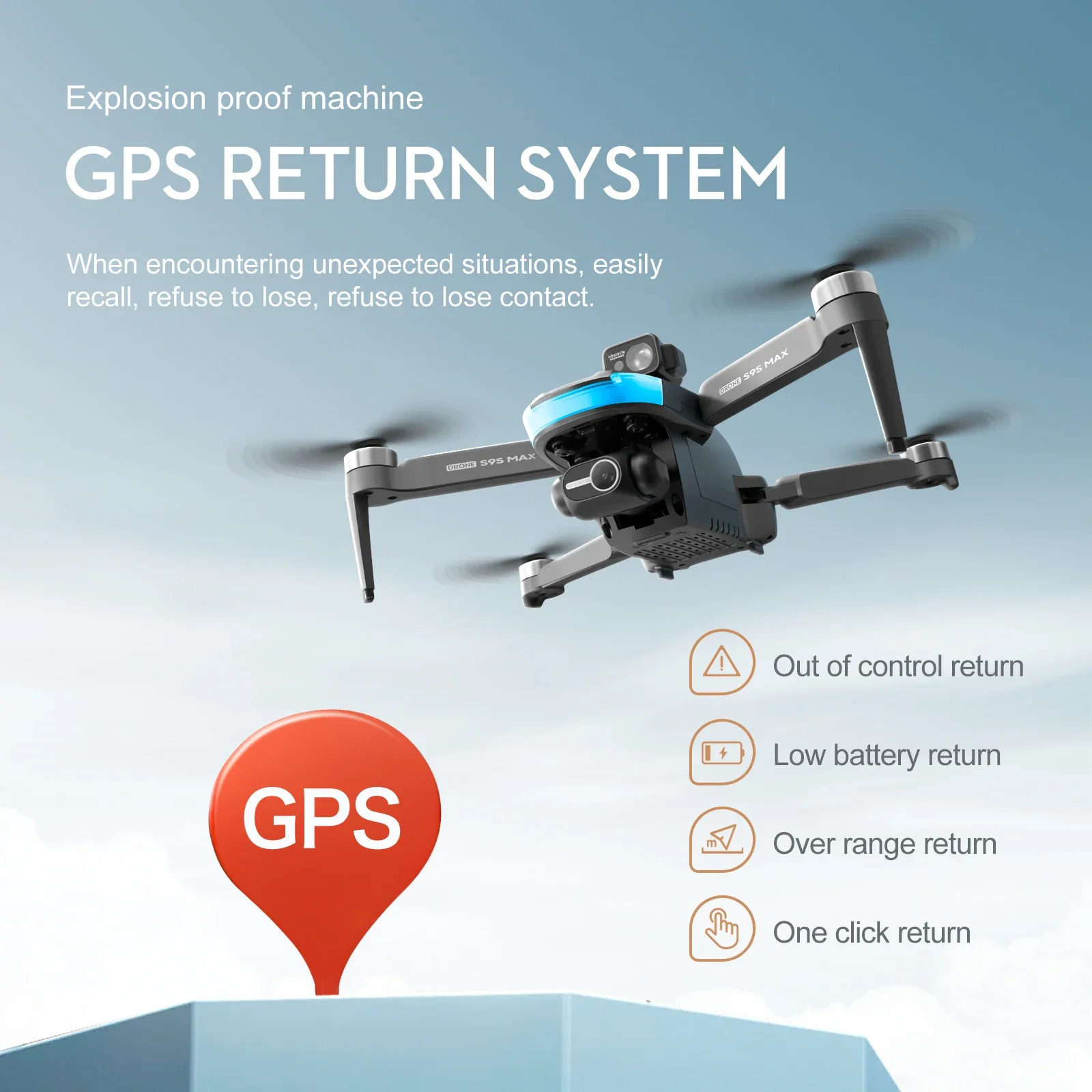 새로운 S9S MAX 미니 드론 4K 2축 PTZ HD - Drone Mapping 리뷰 및 가격