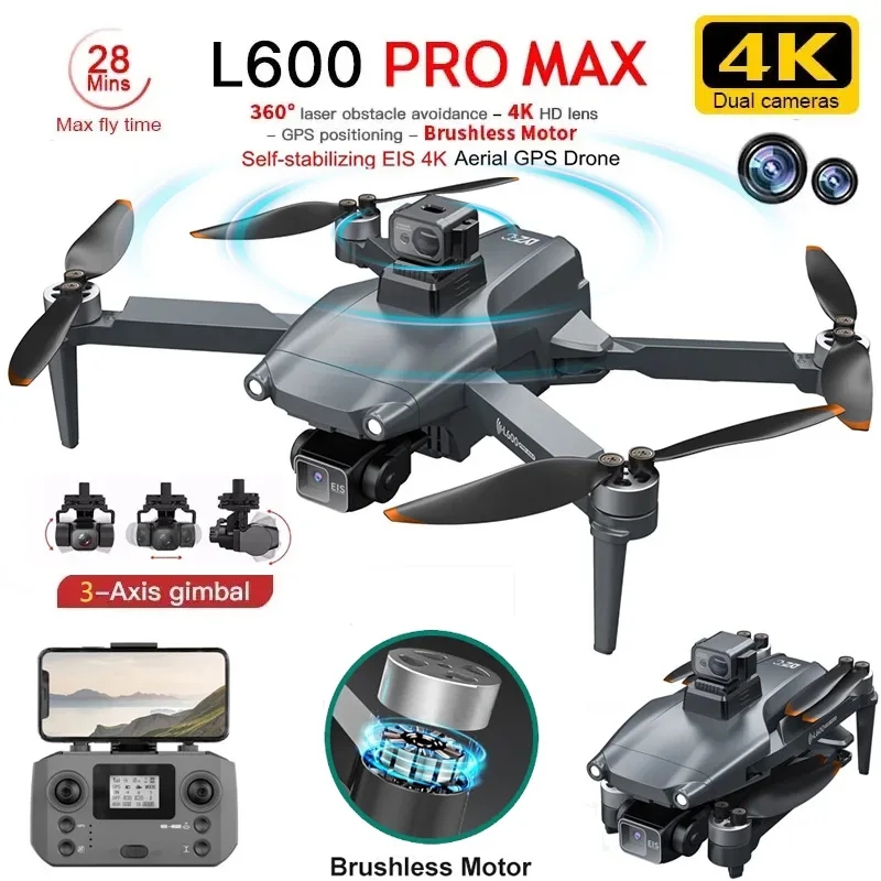 L600 PRO MAX GPS 드론 전문 4K 3축 P - Drone Mapping 리뷰 및 가격